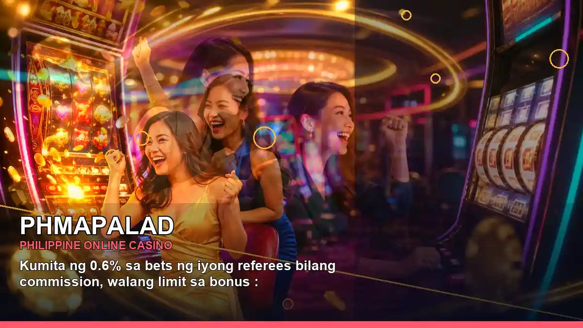 PHMAPALAD gold jackpot slots arranged in a right-facing diagonal layout for mobile-friendly play