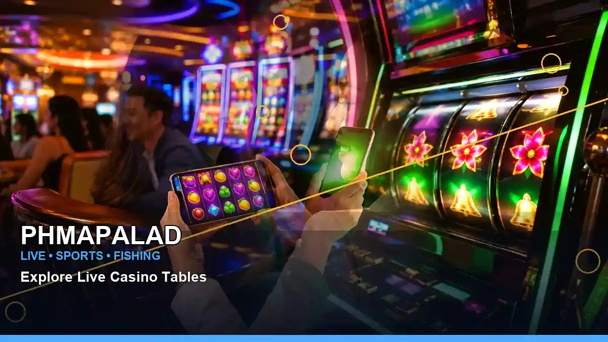 PHMAPALAD gold-themed jackpot slot games arranged in a layered visual composition for Philippine players
